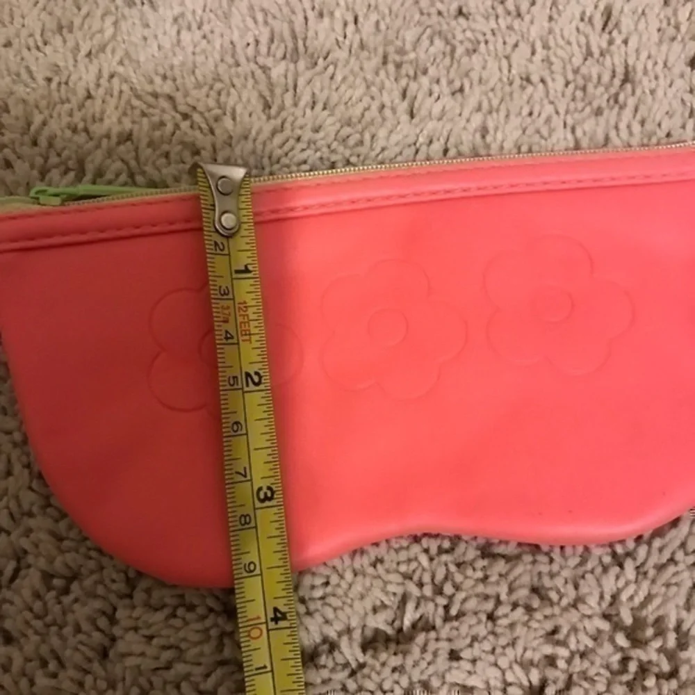 pink flower clinique soft padded glasses case